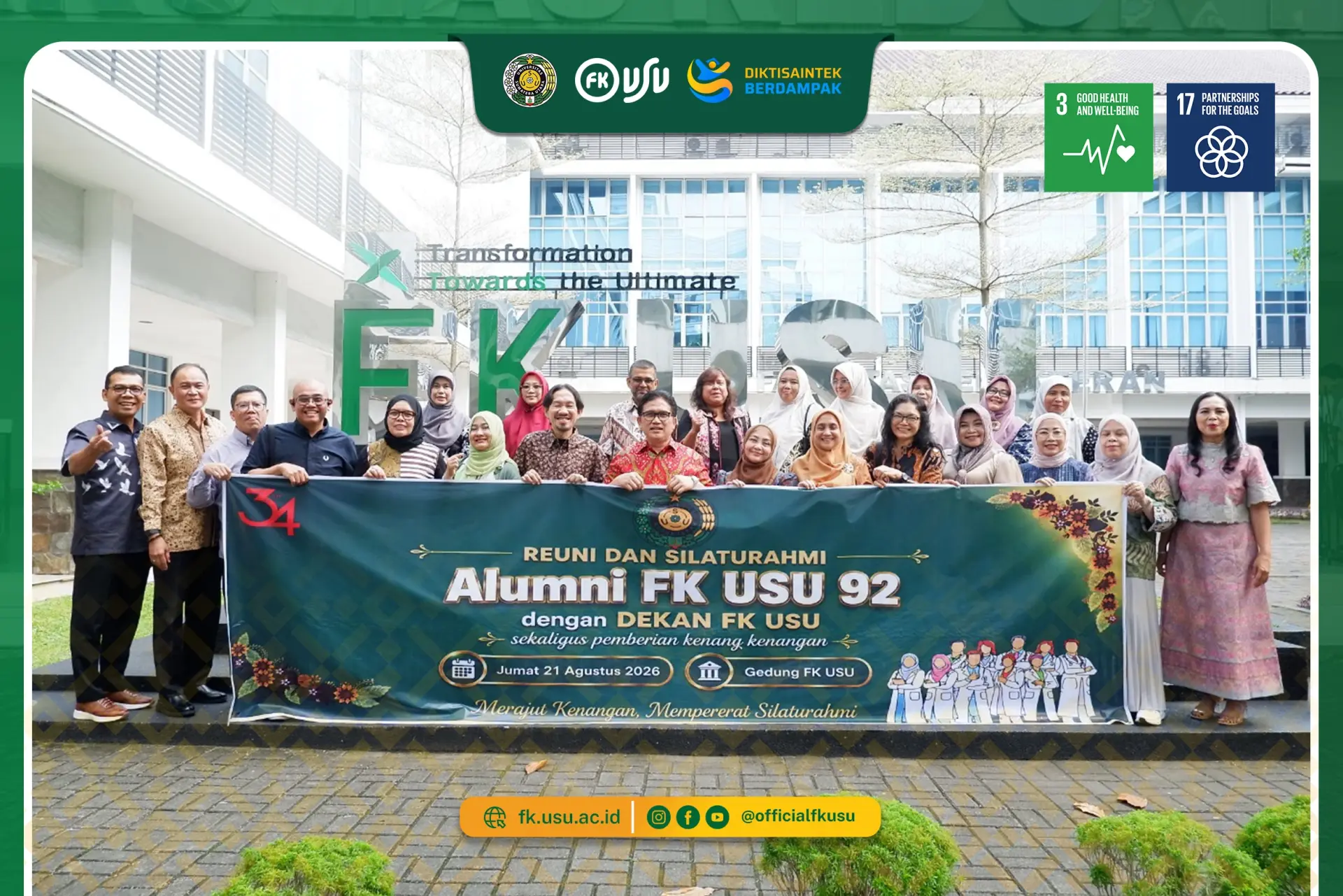 34 Tahun Alumni FK USU Stambuk 1992: Merajut Kenangan, Mempererat Silaturahmi
